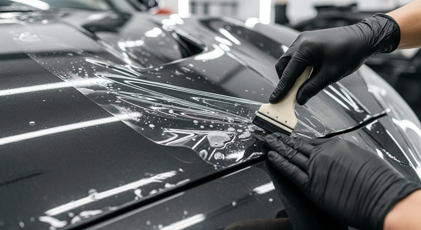 透明な塗料保護フィルム