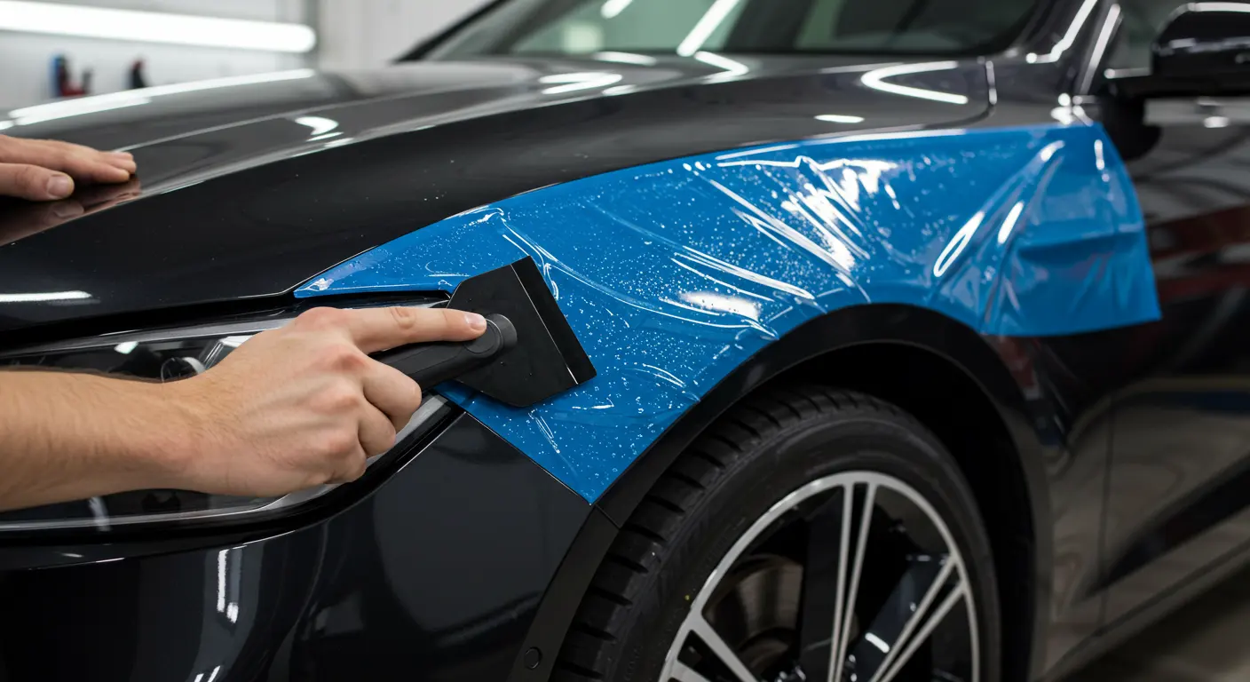 color TPU paint protection film installation