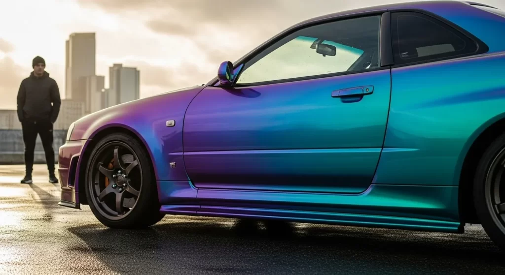 Является ли Midnight Purple краской, меняющей цвет?