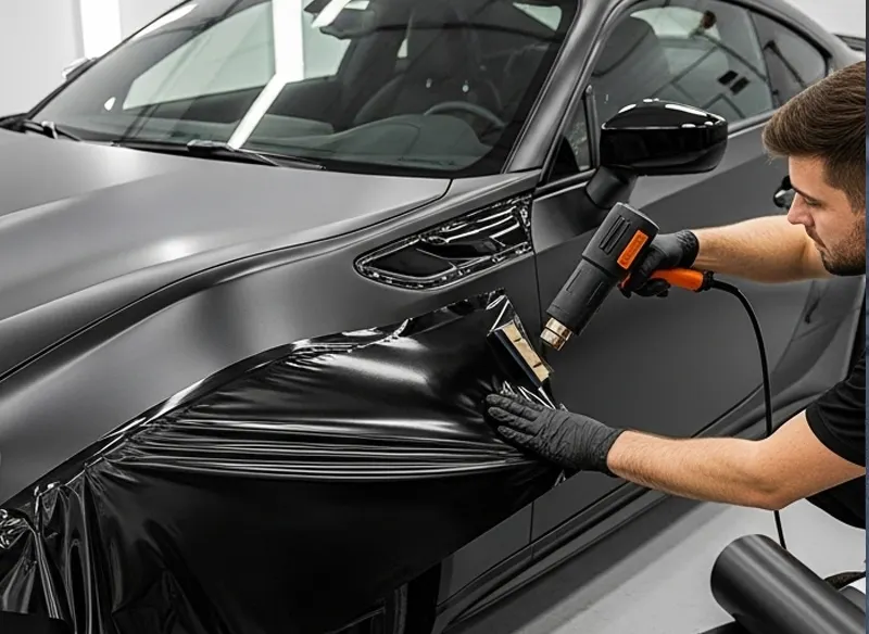 پێچانەوەی ڤینیلی ڕەشی مات