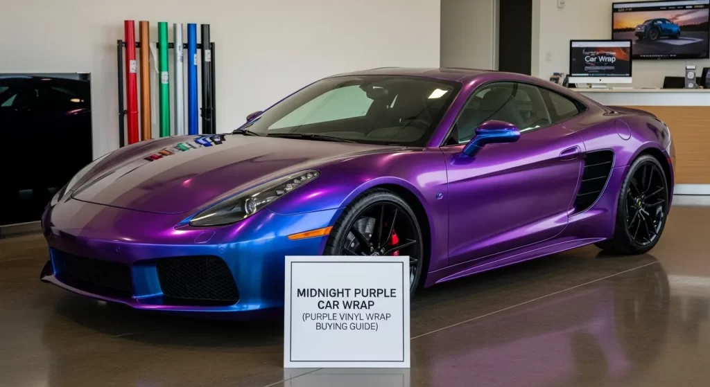 Midnight Purple Car Wrap