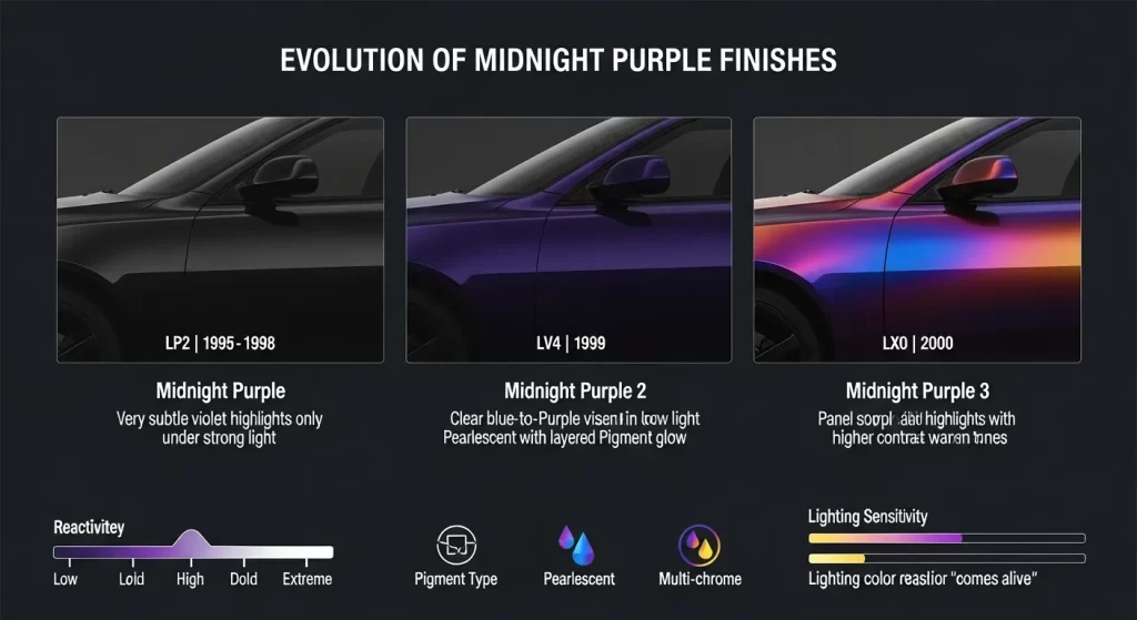 Midnight Purple to Midnight Purple 2 and Midnight Purple 3