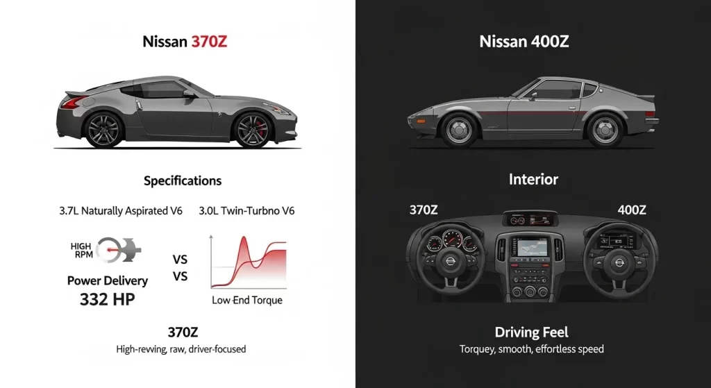 Nissan ZA modern automotive comparison