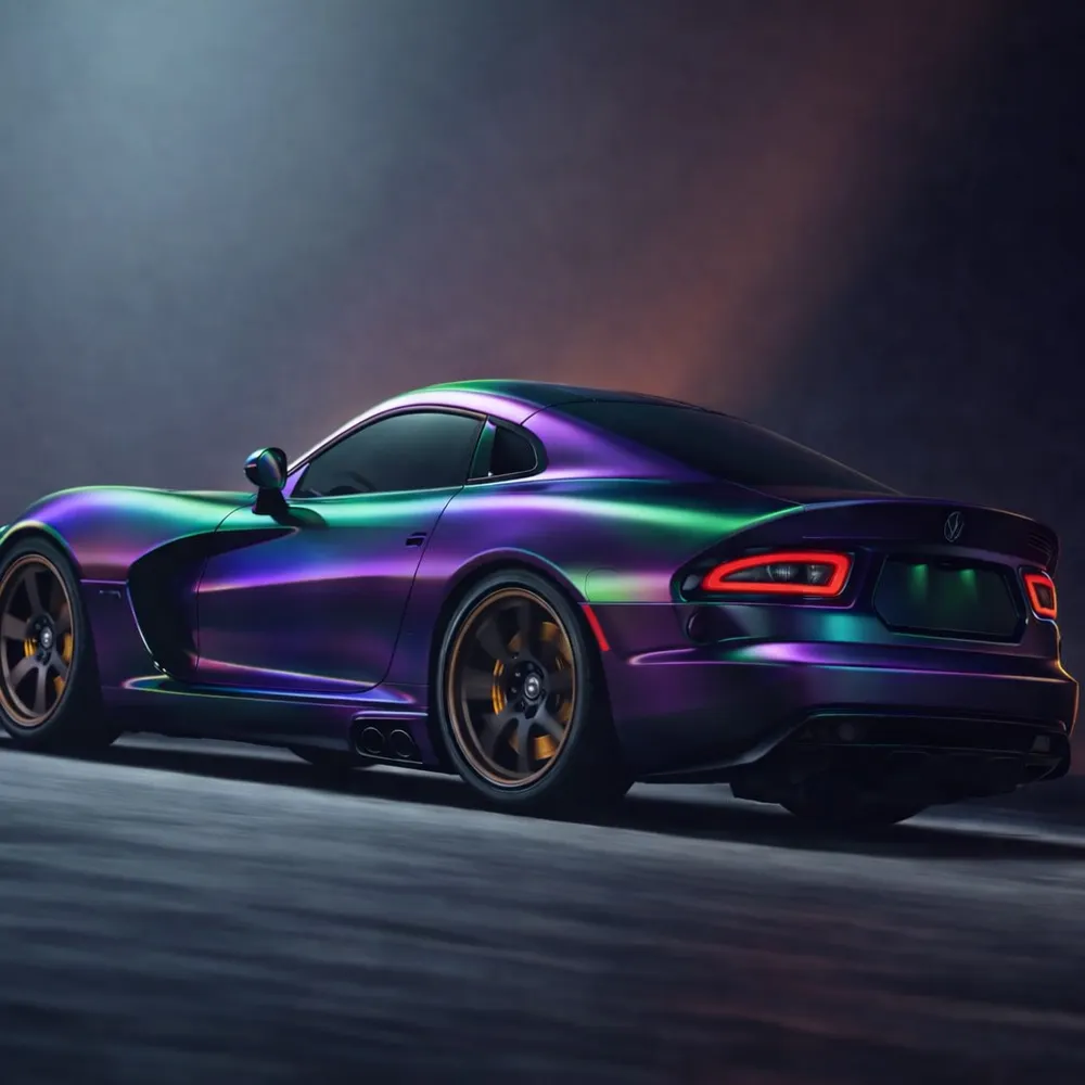 Purple Green Iridescent Vinyl Wrap-1768268298154