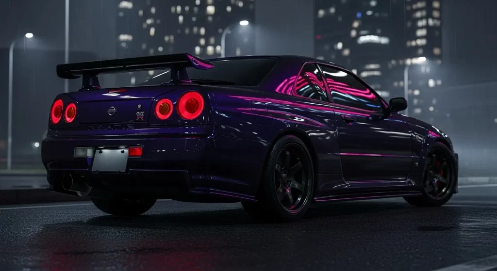 midnight purple r34 gtr