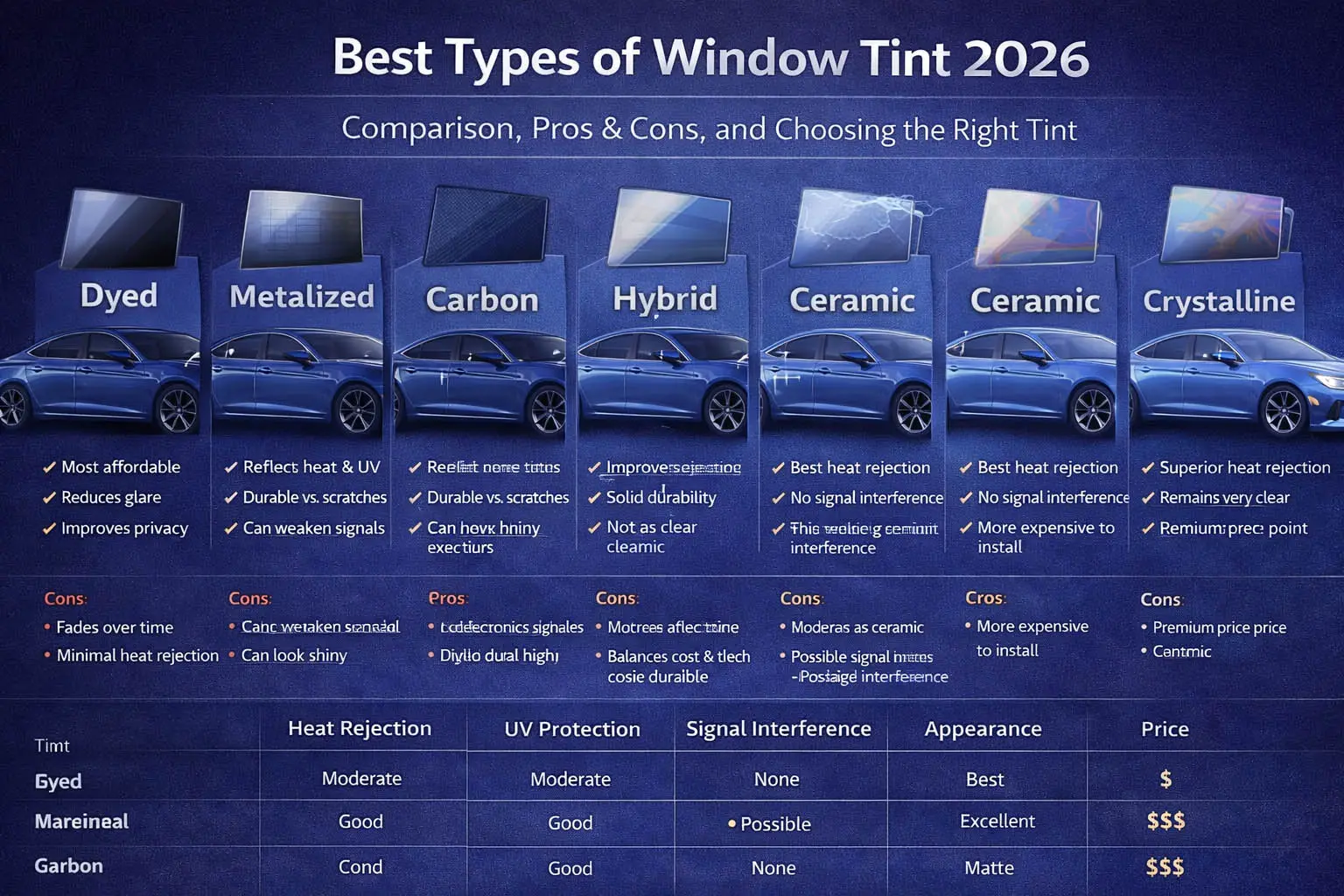 Best Types of Window Tint 2026